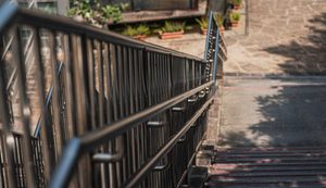 metal stairway railing